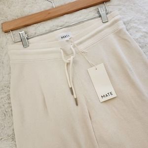 NWT Mate The Label Organic Thermal Wide Leg Drawstring Pant